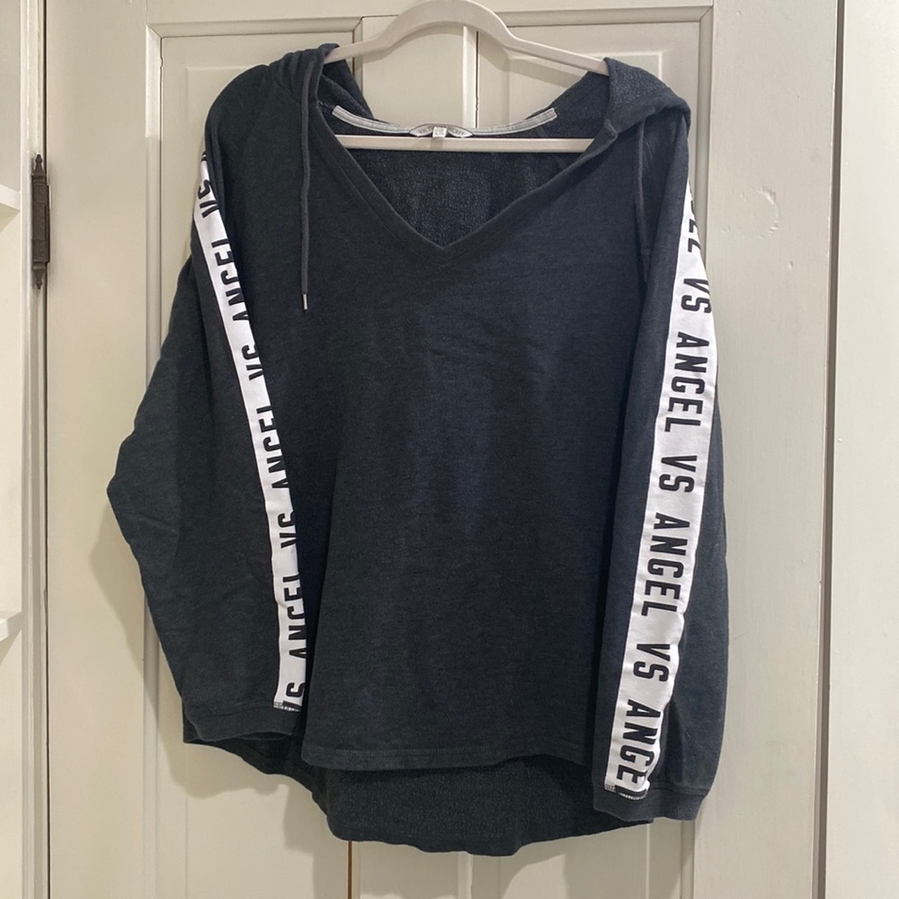 Oversized VS Victoria Secret Hoodie Dark Gray Women’s Size Xl